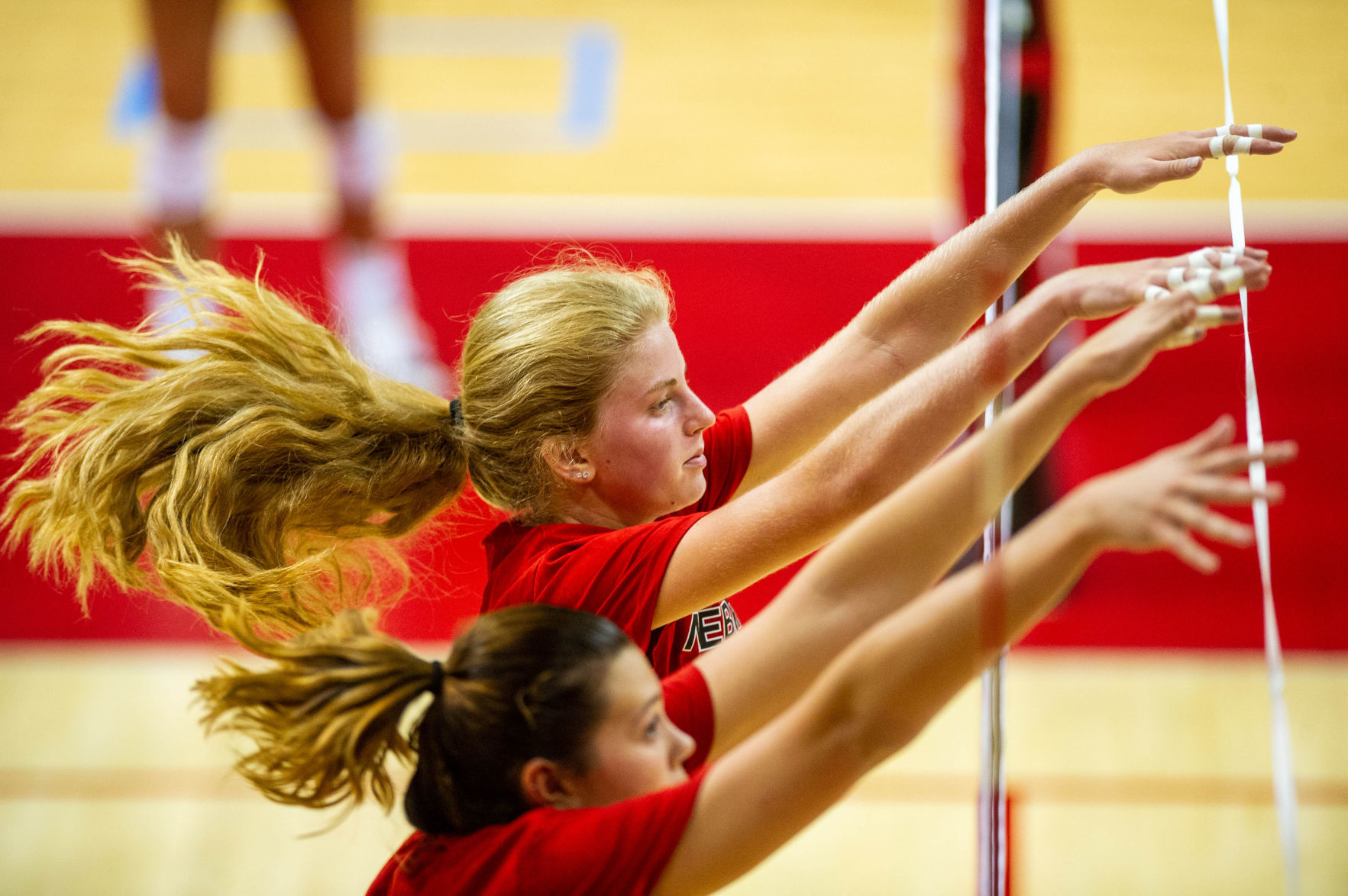 NU volleyball practice, 8/8/18